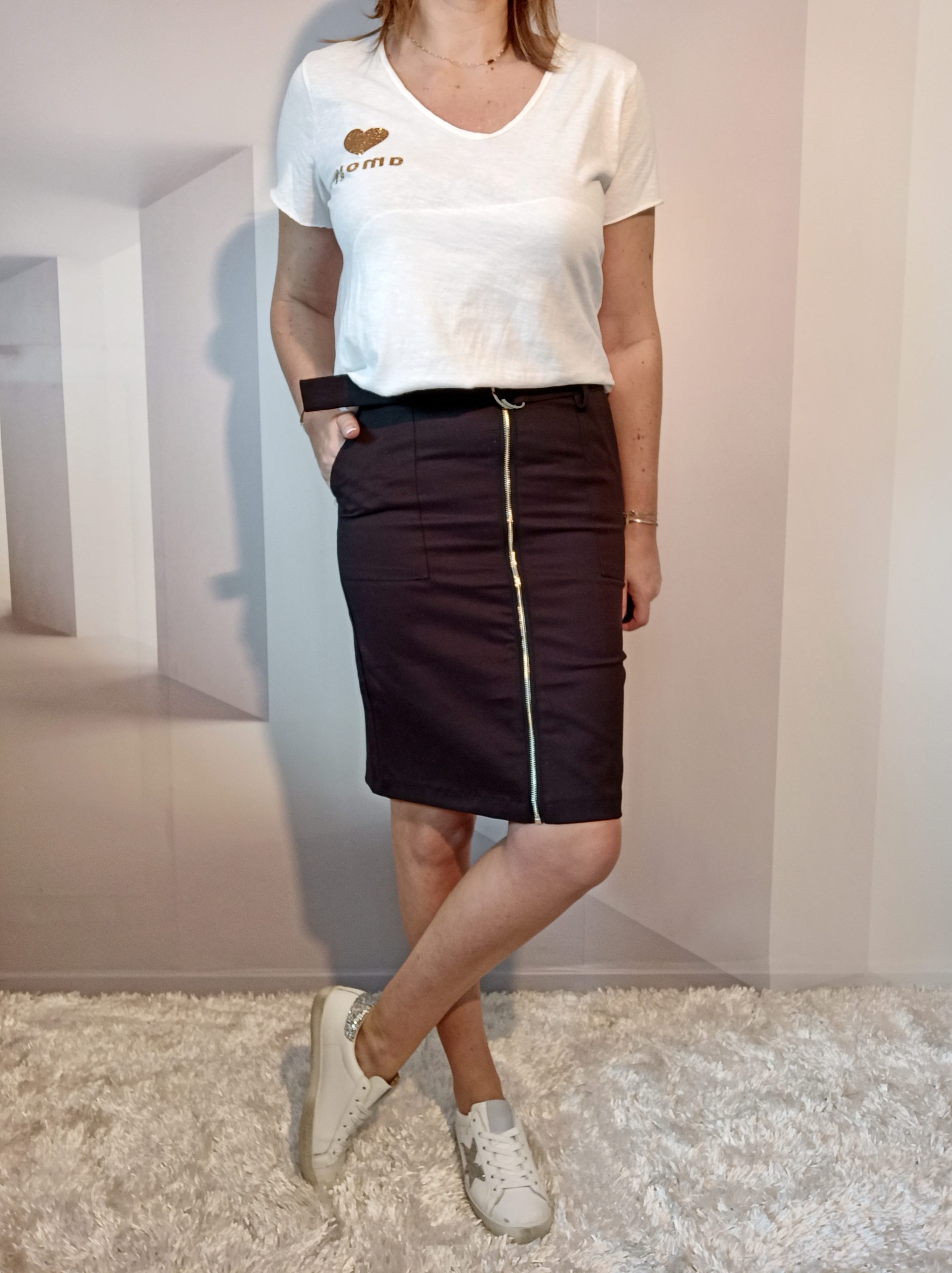Jupe Crayon Noir – Image 2