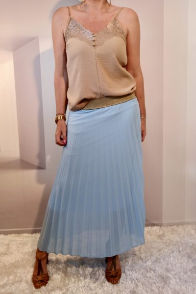Jupe Plissée Ciel