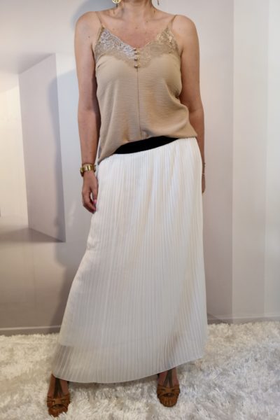 Jupe Plissée Blanche