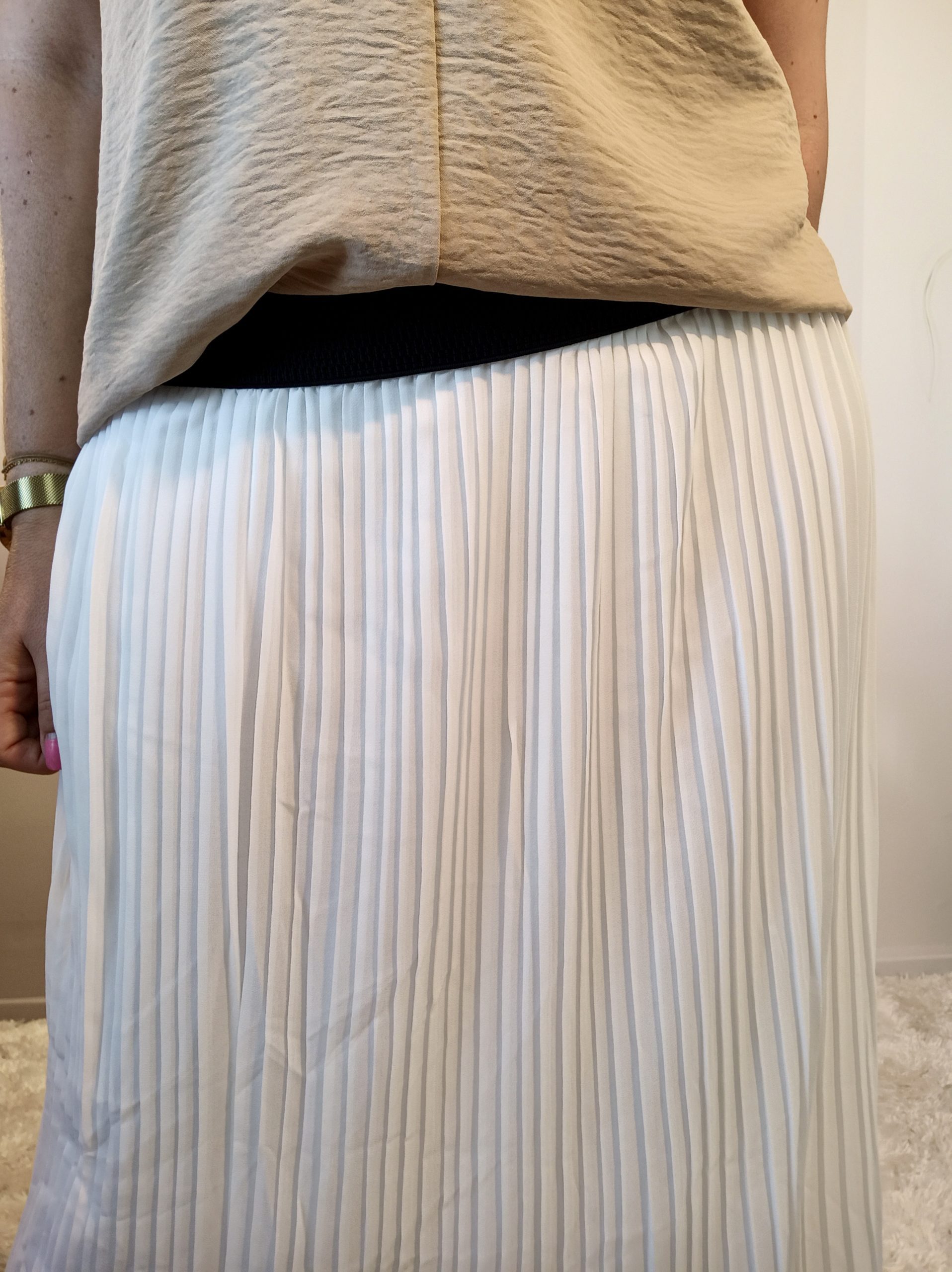 Jupe Plissée Blanche – Image 4