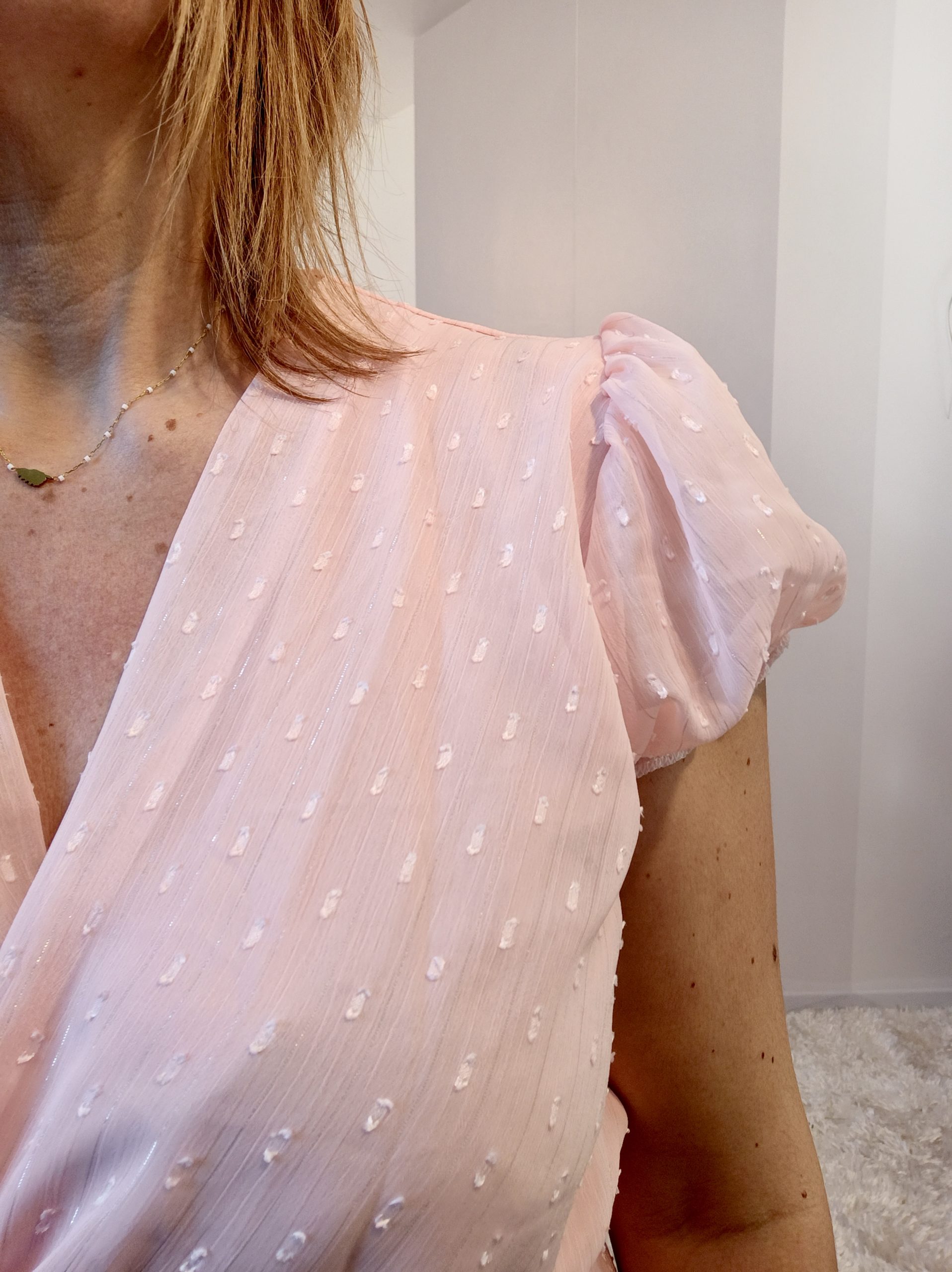 Robe Plumétis Rose – Image 4