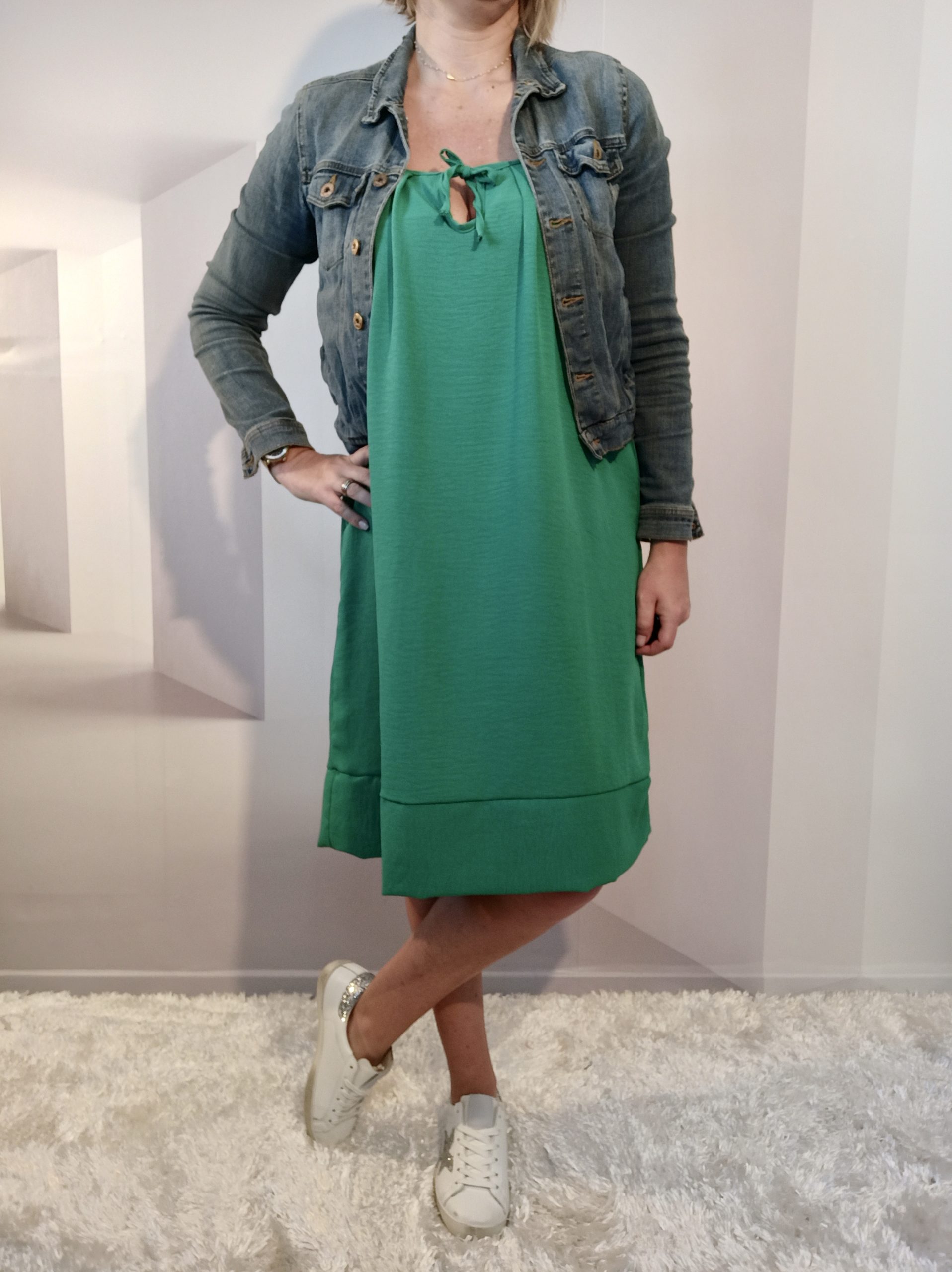 Robe Bretelle Vert – Image 2