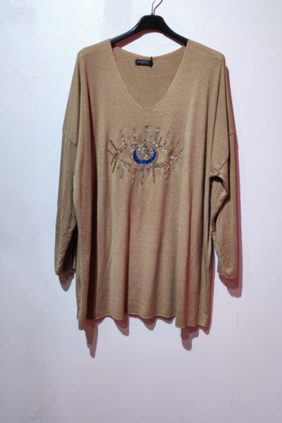 Pull Léger Oeil Camel