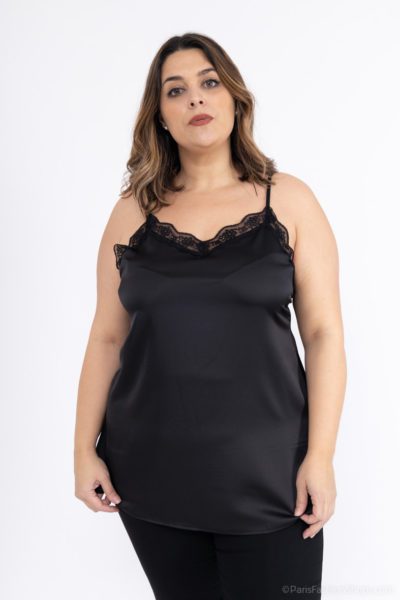 Débardeur Dentelle Noir