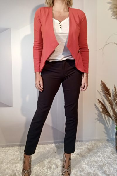 Blazer Gaufré Terracota