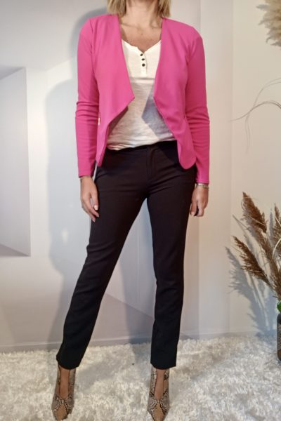 Blazer Gaufré Fushia