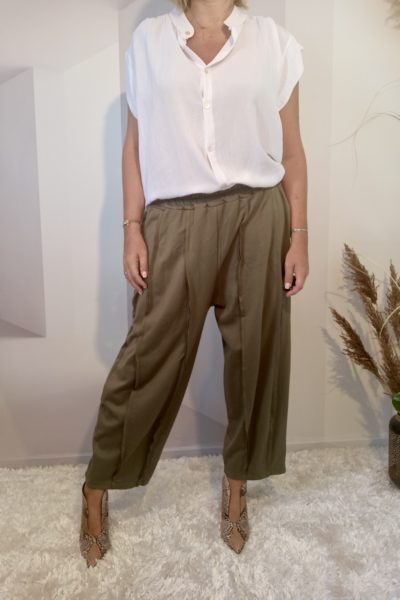 Pantalon Large Kaki