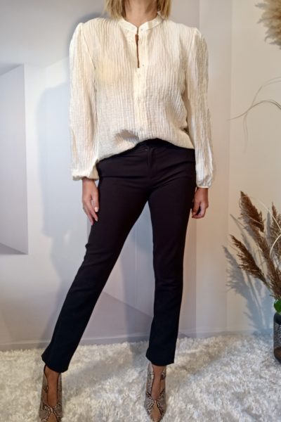 Chemise Crinkle Beige