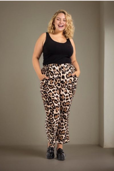 Pantalon Fluide Léopard